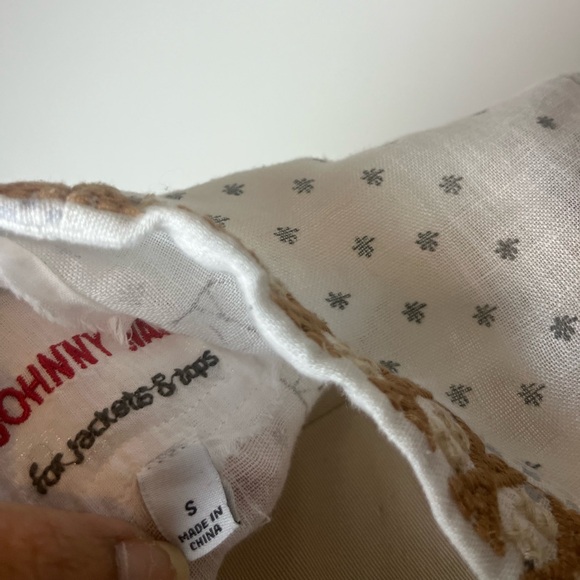 Johnny Was Embroidered Linen Top Small - Picture 8 of 13